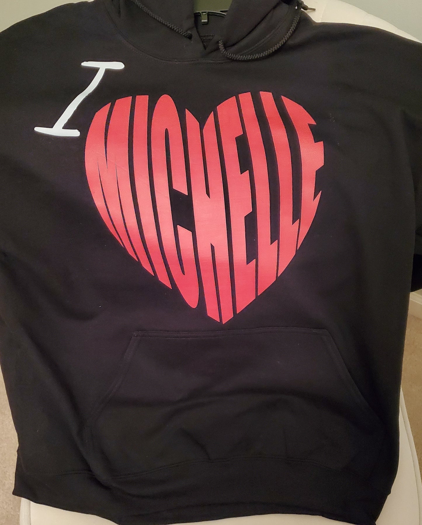 Heart Hoodie with Name